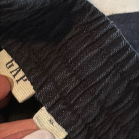 GAP Pull On Utility Linen Cotton Blend Drawstring Shorts in Black Size XL - Picture 4 of 5